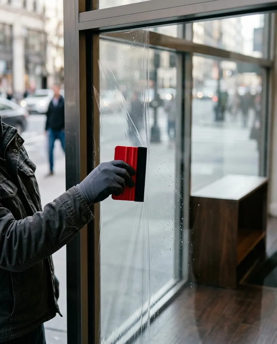 Remplacement de vitrine cassée à Lyon